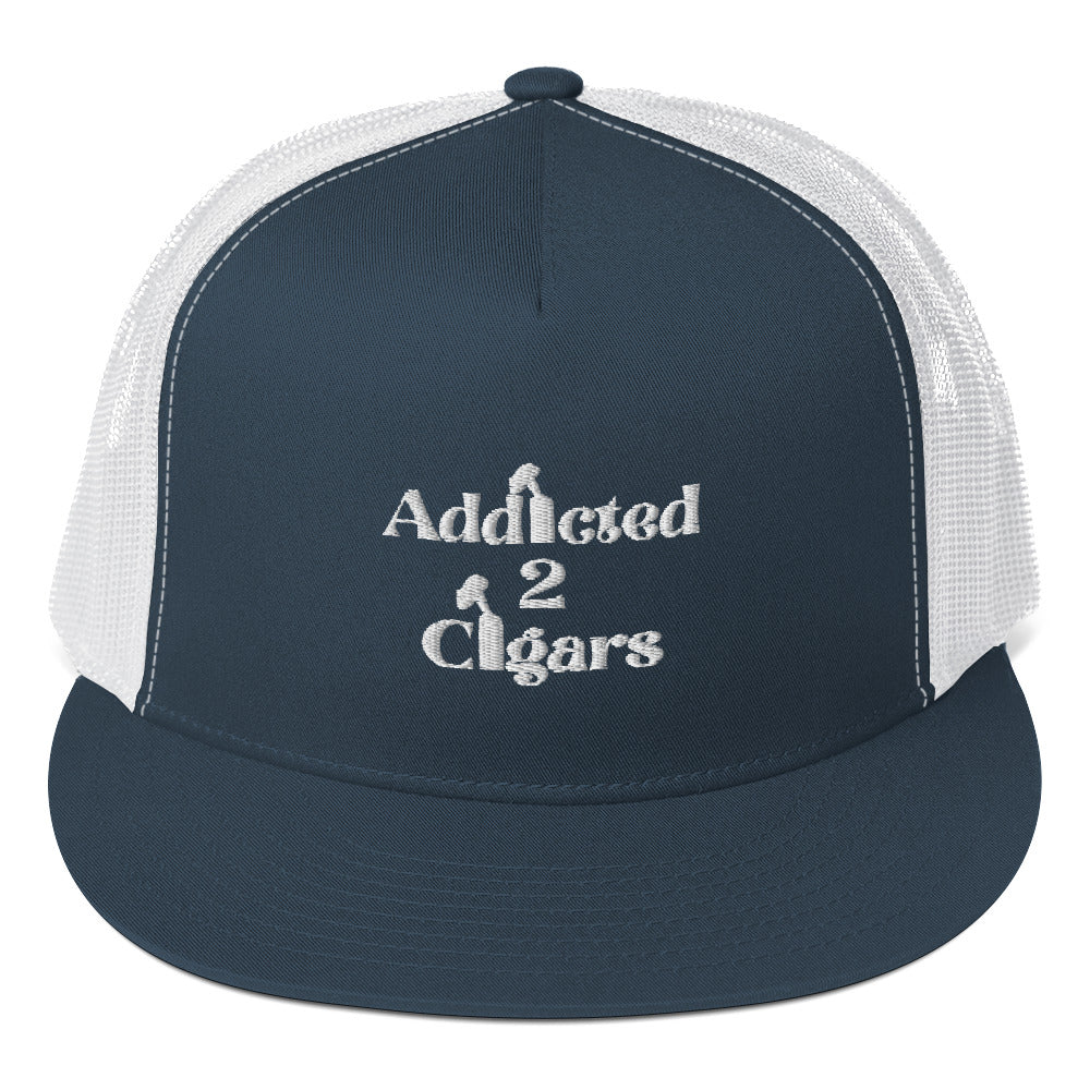 Addicted2Cigars Embroidered Trucker Hat