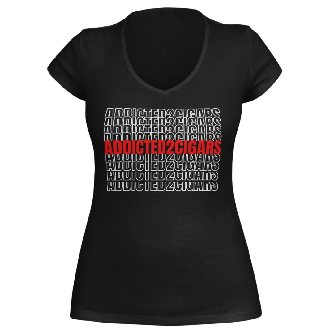 Addicted2Cigars Repetitive Women Short Sleeve