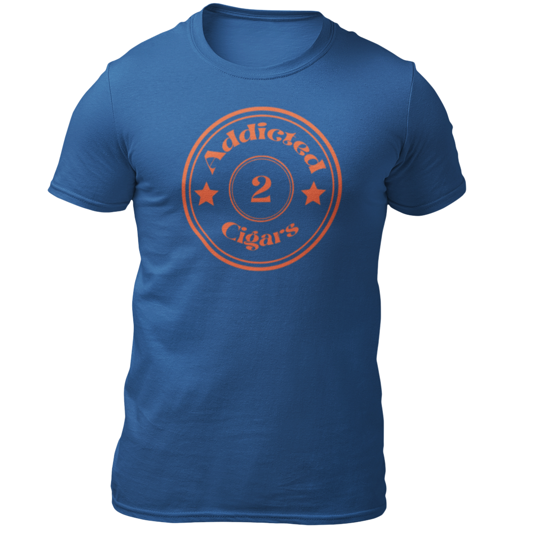 Addicted2Cigars Orange Circle Short Sleeve