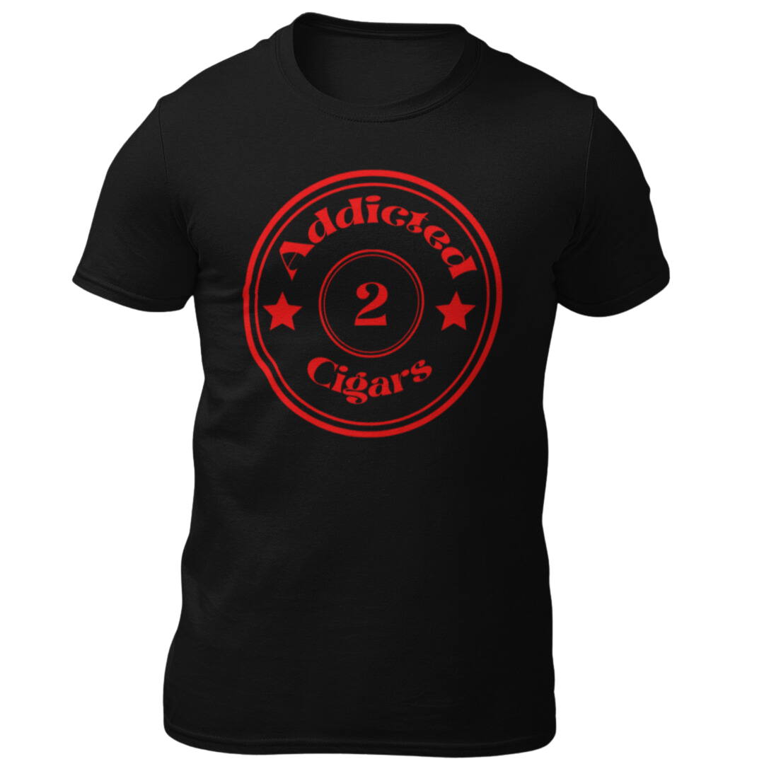 Addicted2Cigars Red Circle Short Sleeve