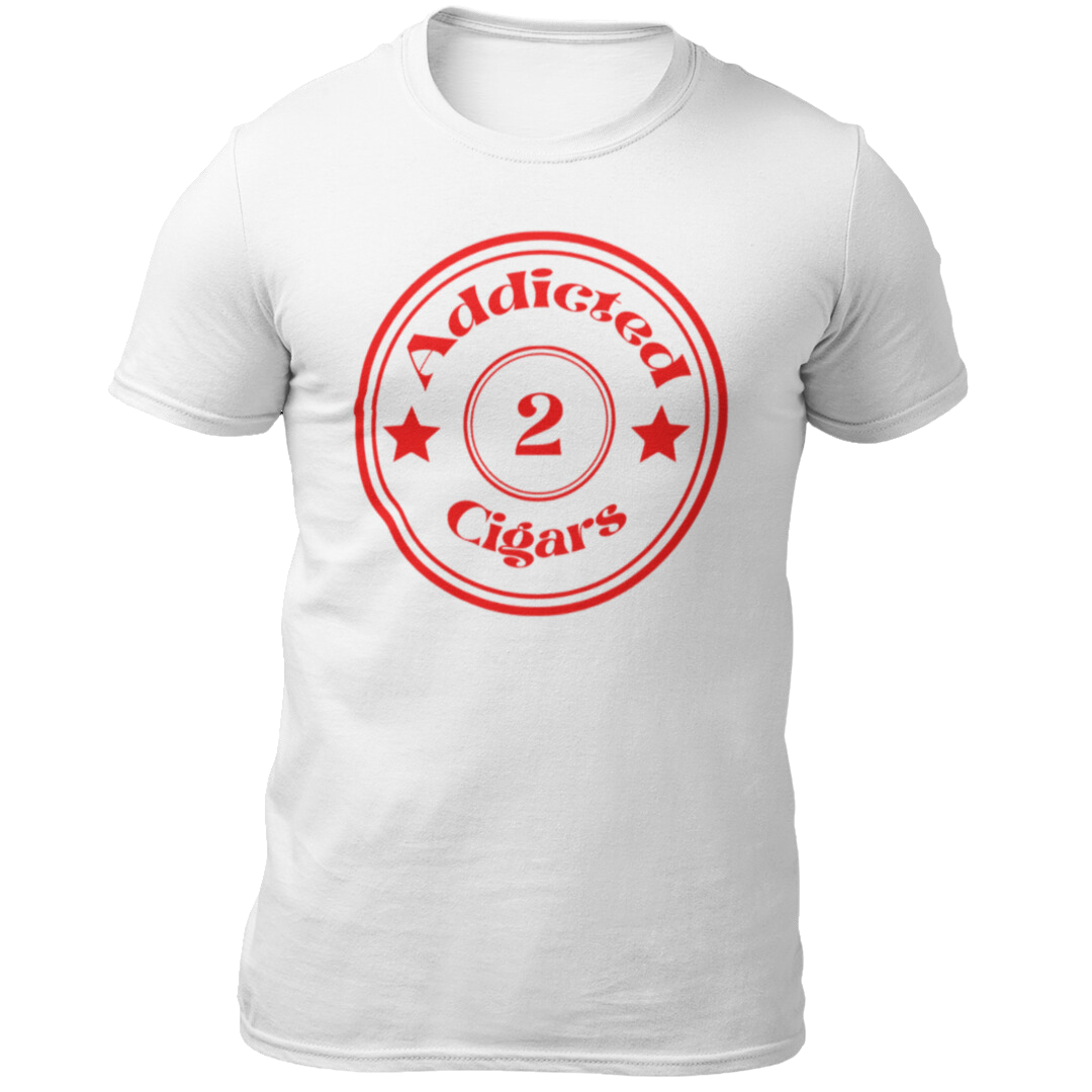 Addicted2Cigars Red Circle Short Sleeve