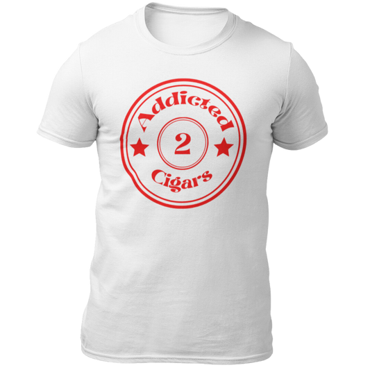 Addicted2Cigars Red Circle Short Sleeve