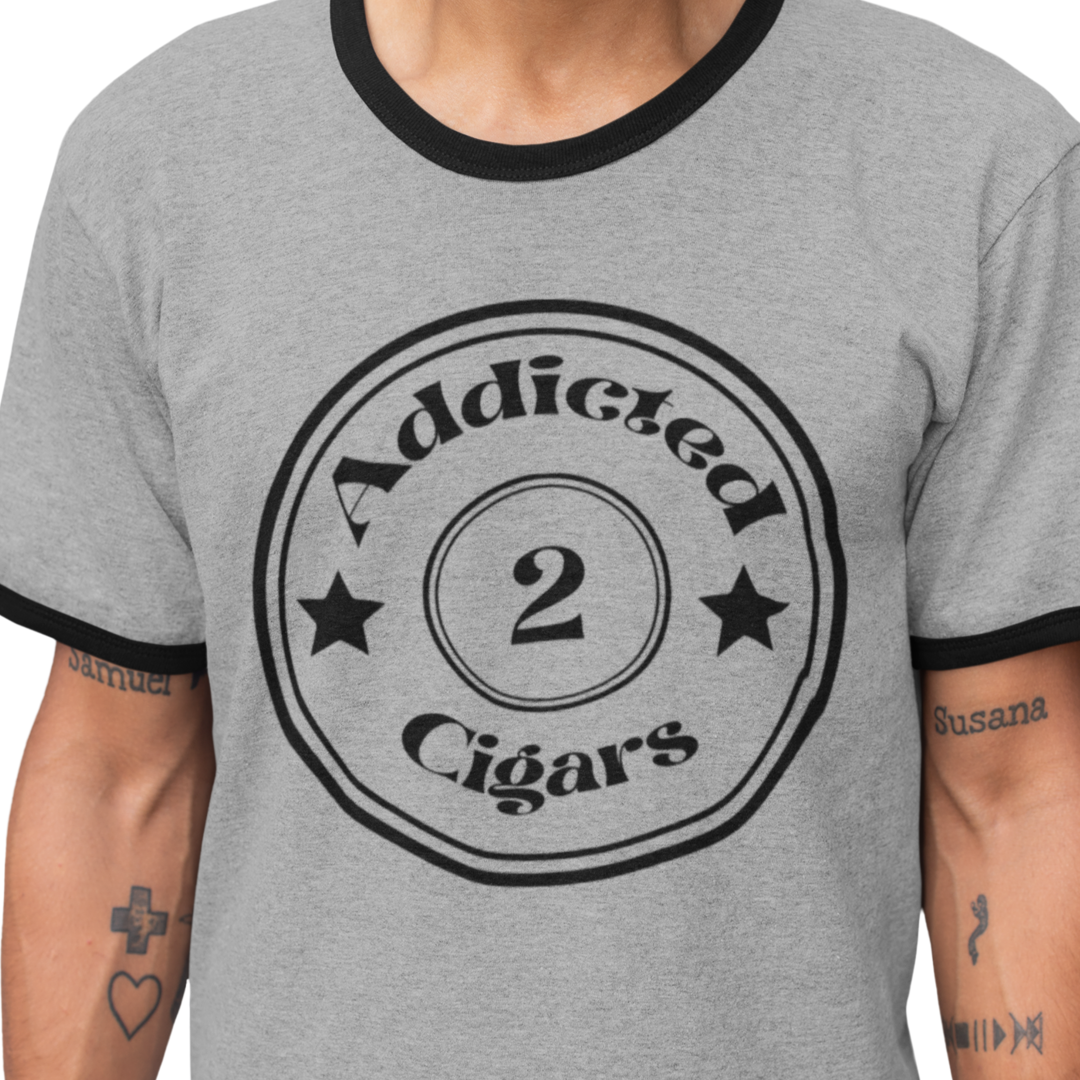 Addicted2Cigars Circle Ringer Short Sleeve