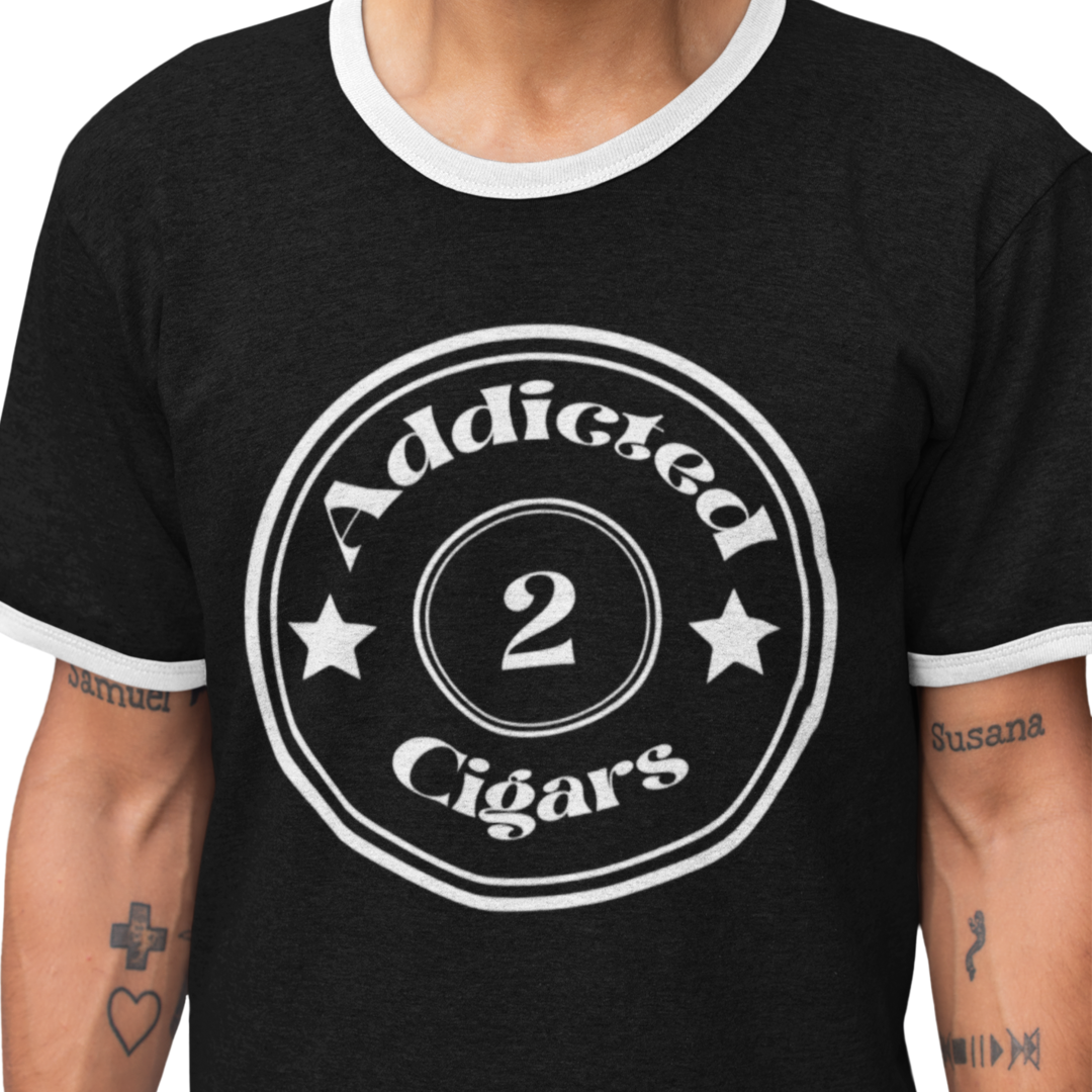 Addicted2Cigars Circle Ringer Short Sleeve