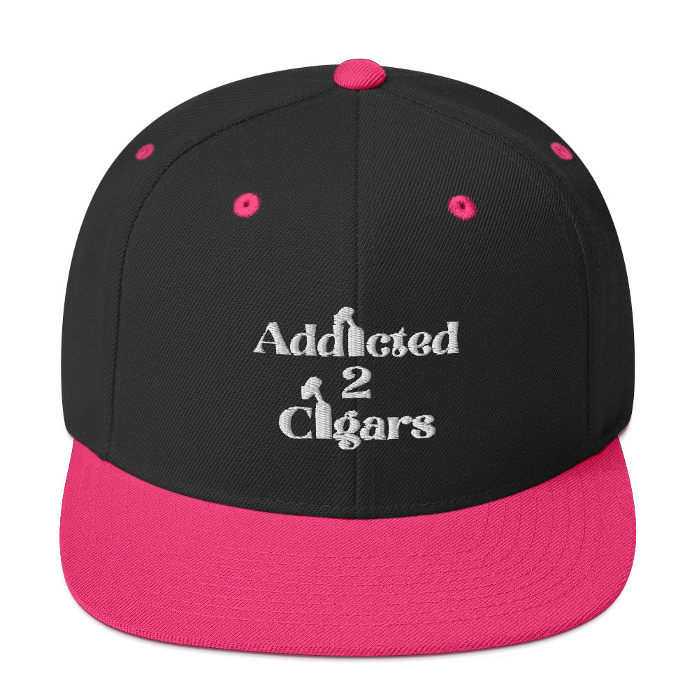 Addicted2Cigars Embroidered Snapback Hat