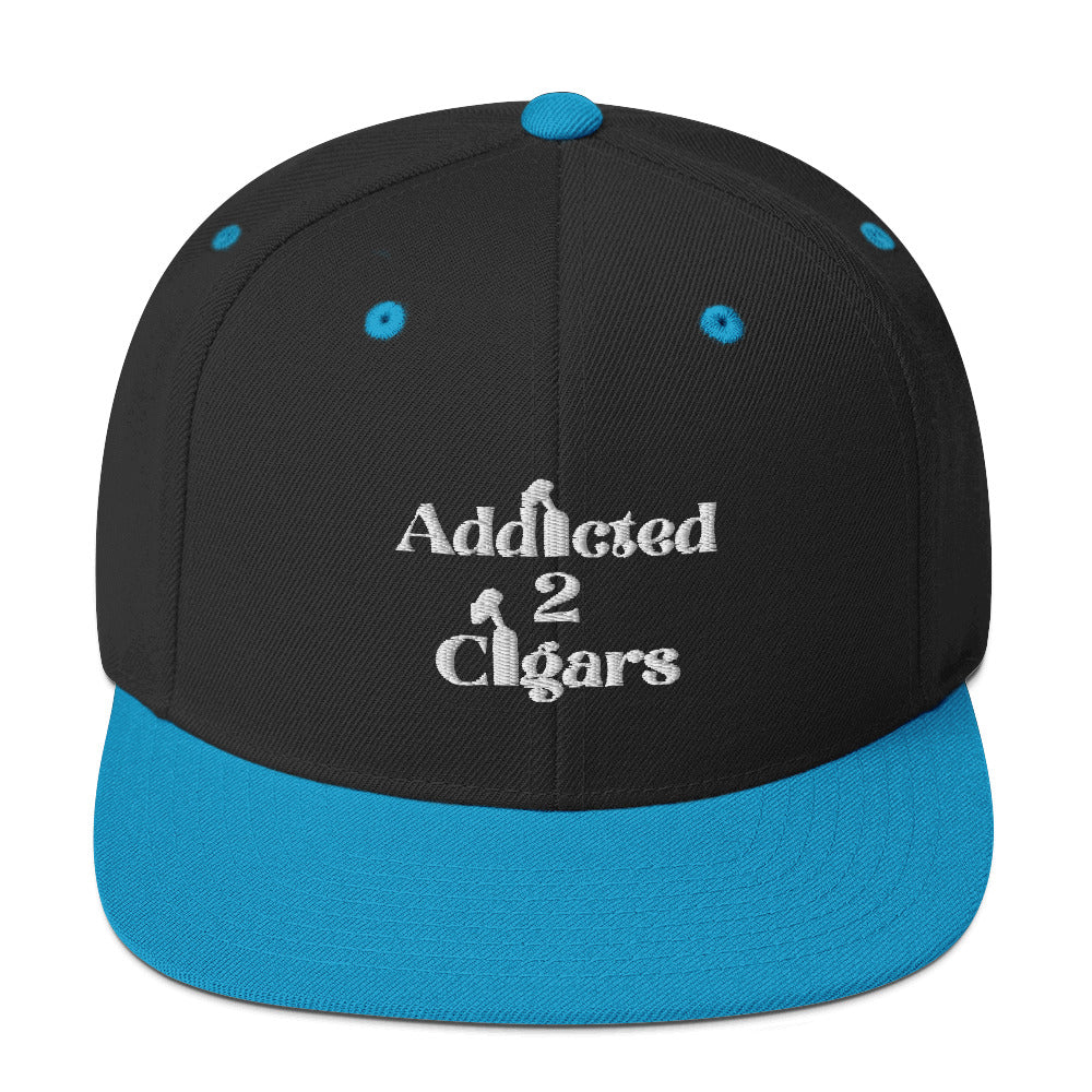 Addicted2Cigars Embroidered Snapback Hat