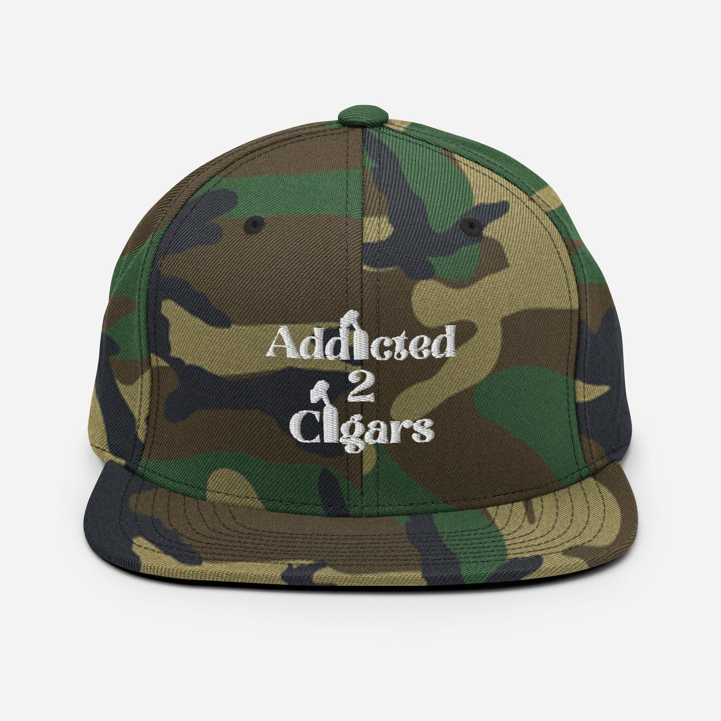 Addicted2Cigars Embroidered Snapback Hat