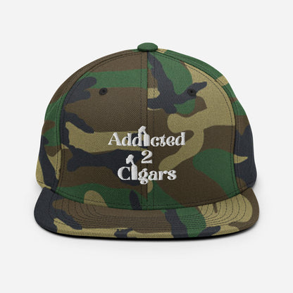 Addicted2Cigars Embroidered Snapback Hat