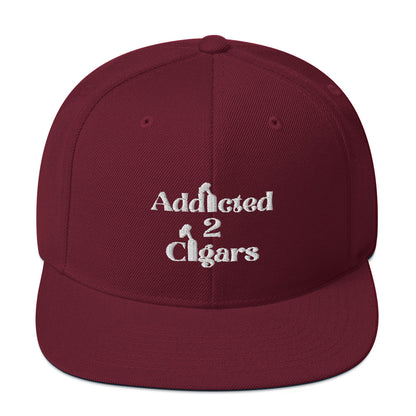 Addicted2Cigars Embroidered Snapback Hat