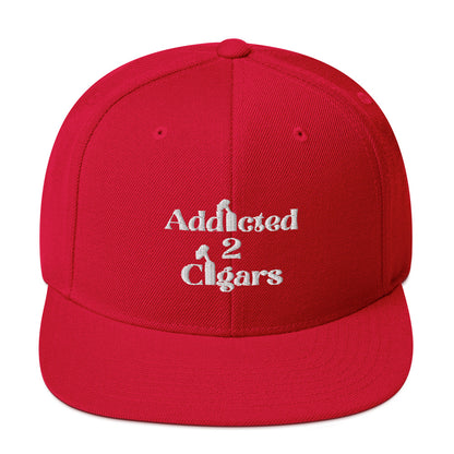 Addicted2Cigars Embroidered Snapback Hat