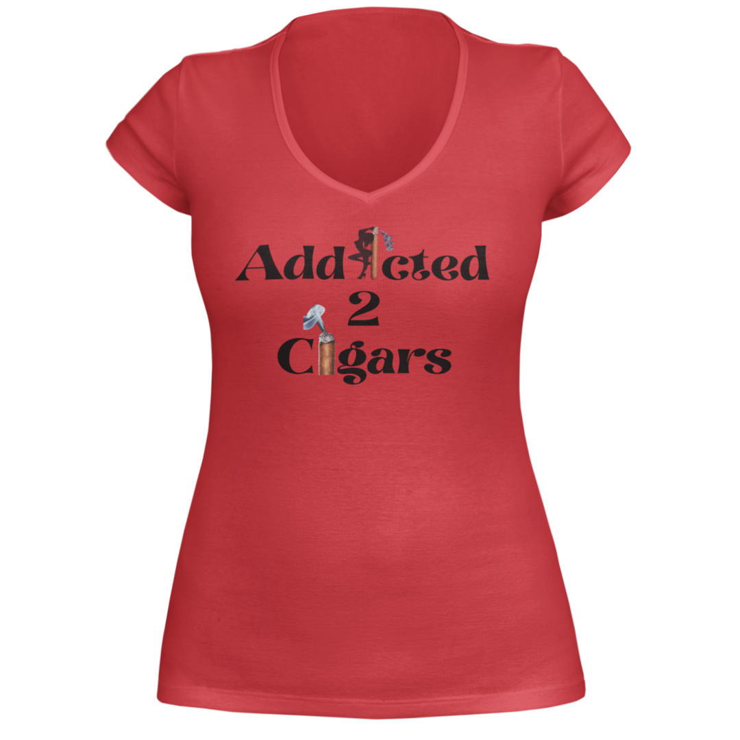 Addicted2Cigars Women Logo Short Sleeve