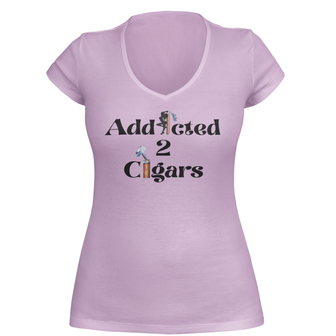 Addicted2Cigars Women Logo Short Sleeve