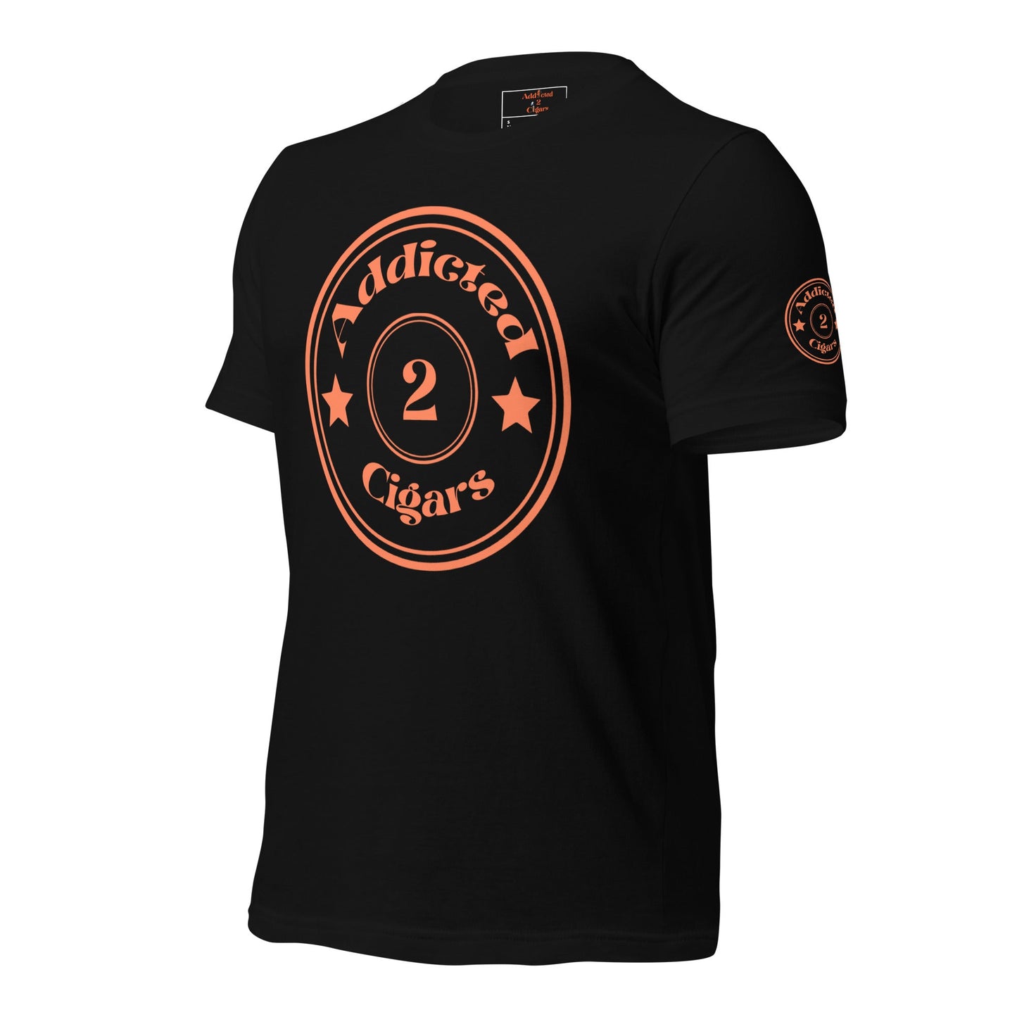 Addicted2Cigars Orange Circle Short Sleeve