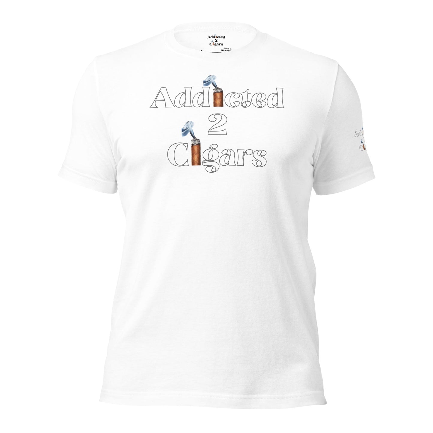 White Party Ready Addicted2Cigars Men Short Sleeve