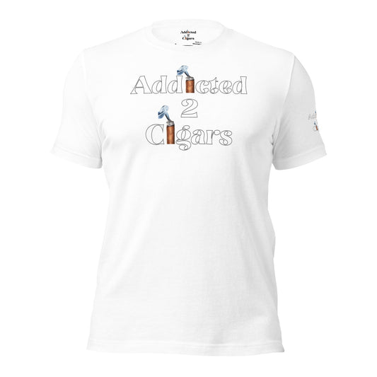 White Party Ready Addicted2Cigars Men Short Sleeve