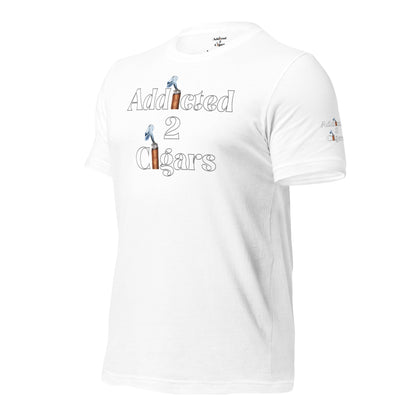 White Party Ready Addicted2Cigars Men Short Sleeve