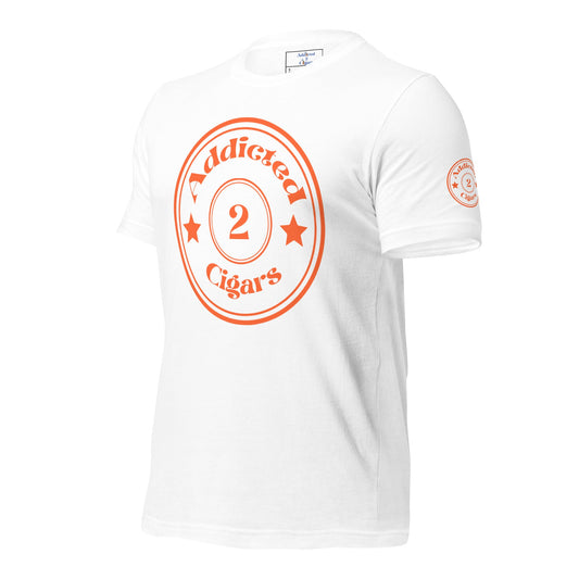 Addicted2Cigars Orange Circle Short Sleeve