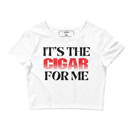 It's The Cigar For Me Addicted2Cigars Red/Black Crop Top